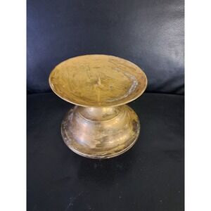 Vintage Brass Candle Holder‎ Made In India Medium Size Candle